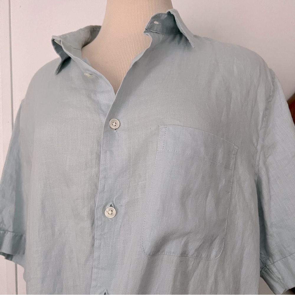 Tasso Elba 100% linen button up